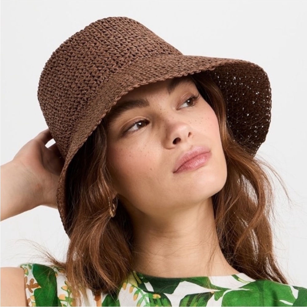 Madewell Straw Bucket Hat - Brown